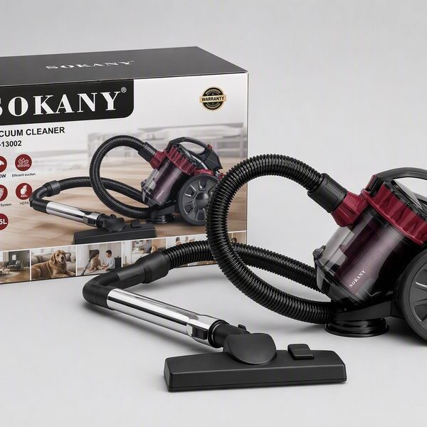 კონტეინერული მტვერსასრუტი Sokany SK-13002 &mdash; 1.5 ლ, ციკლონური 4004 фото