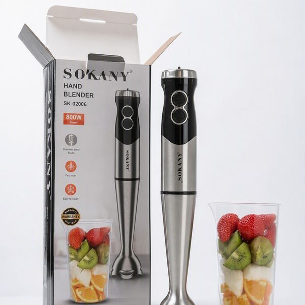 ხელის ბლენდერი SOKANY SK-02006 &mdash; 800 ვტ უნივერსალური დამხმარე 20013 фото