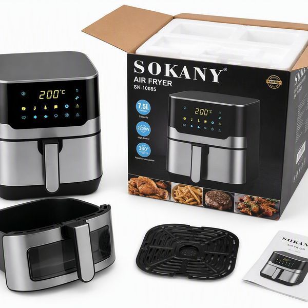 აეროგრილი Sokany SK-10085 &mdash; 2200 ვტ, 7,5 ლ, სენსორული მართვა 60002 фото