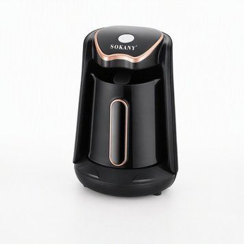 ელექტრული თურქა Sokany SK-04008 &mdash; 250 მლ, შავი ოქროსფერი 91001 фото